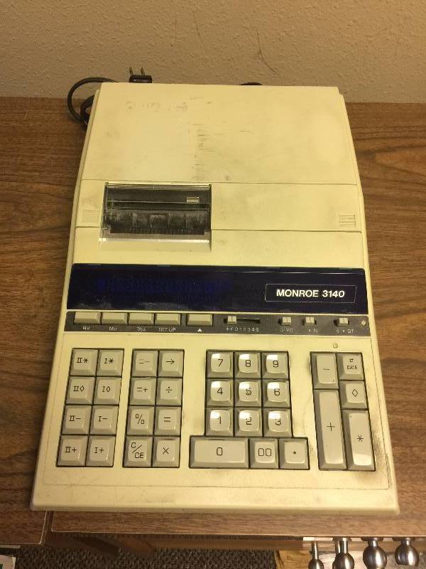 lot 67 image: Vintage Monroe Adding Machine