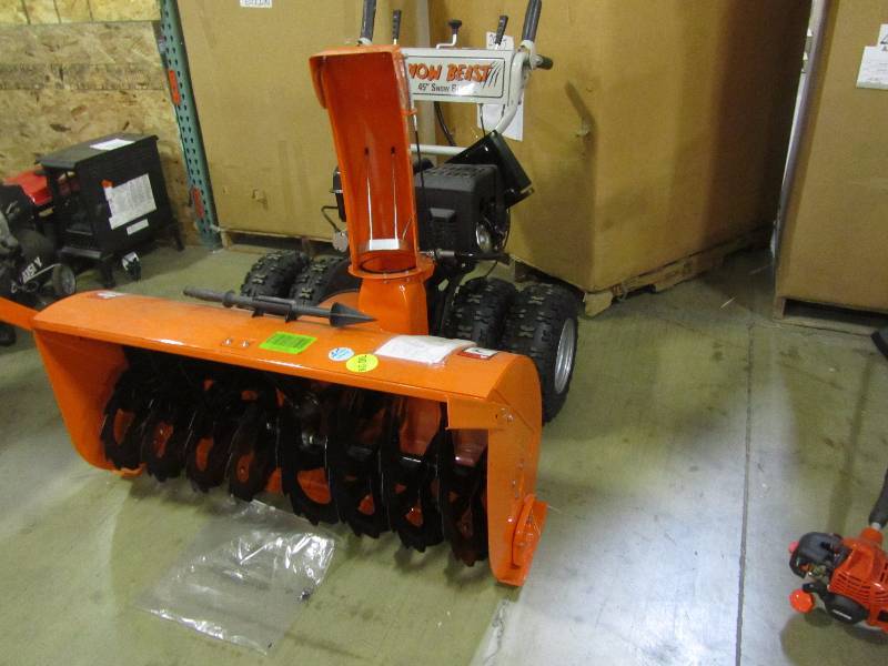 lot 8 image: Snow Beast 45 in. Commercial 420cc Electric Start 2-Stage Gas Snow Blower Bonus Drift Cutters and Clean-Out Tool