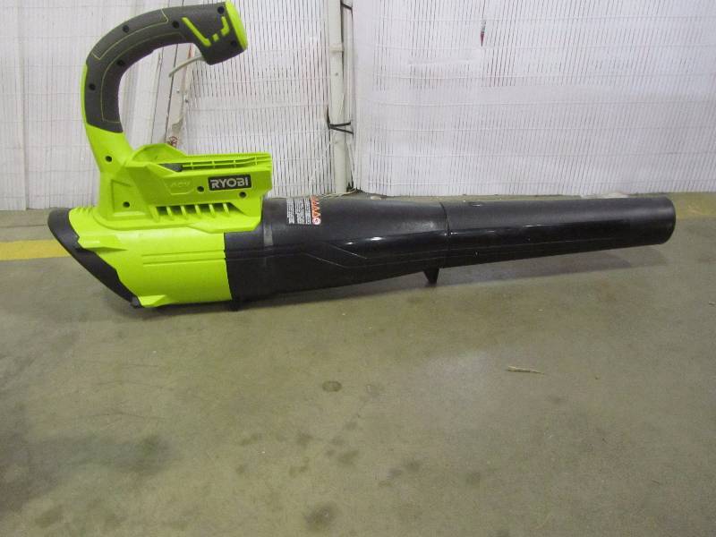 lot 14 image: Ryobi 155 MPH 300 CFM 40-Volt Lithium-Ion Cordless Jet Fan Leaf Blower