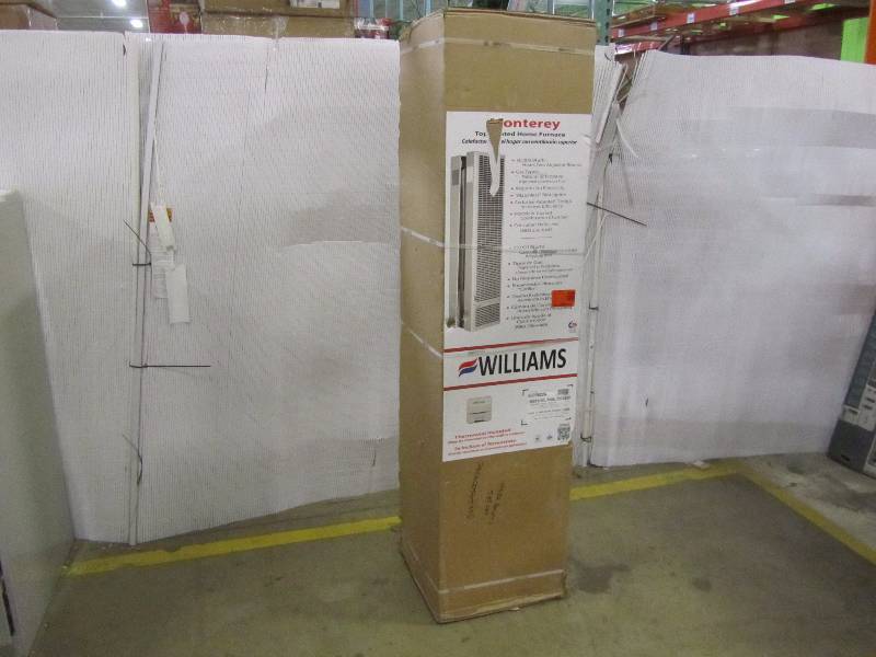 lot 35 image: williams 25,000 BTUHr Monterey Top-Vent Gravity Wall Furnace LP