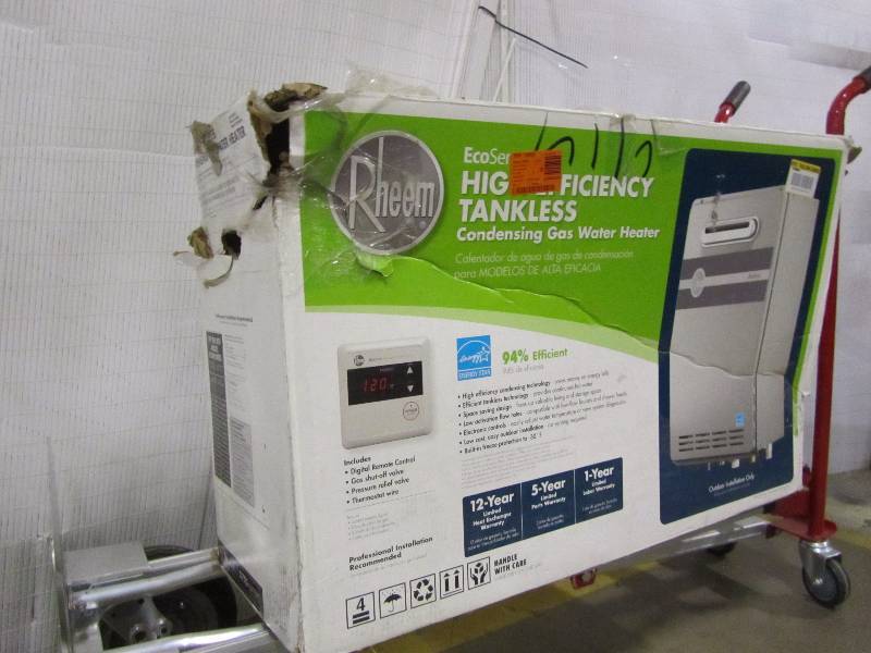 lot 42 image: Rheem 9.5 GPM Natural Gas High Efficiency Indoor Tankless Water Heater