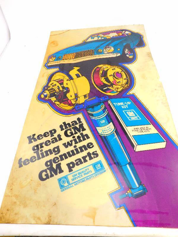 lot 58 image: Vintage GM Parts Sign