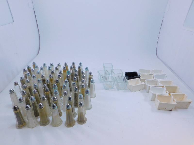 lot 22 image: Lot of  Sugar and Salt & Pepper Shakers