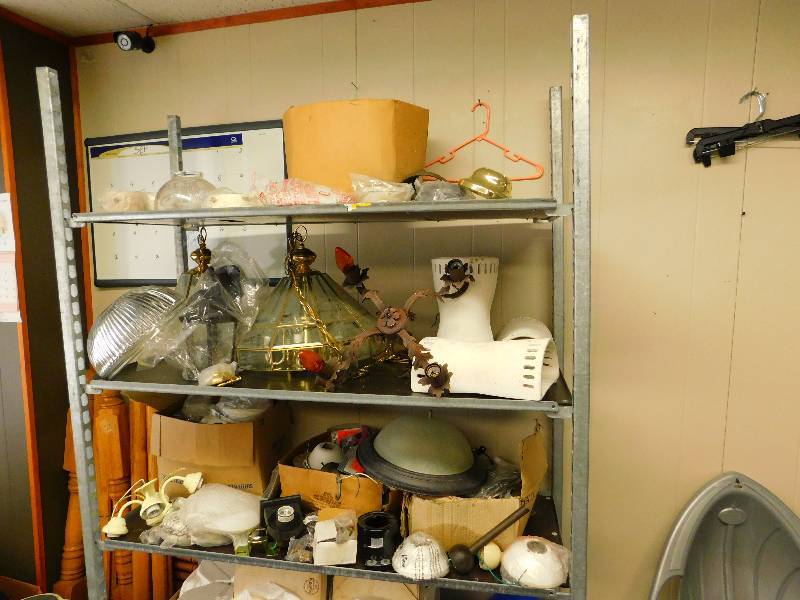 lot 28 image: Lot of Light FixturesCeiling Fan Fixtures
