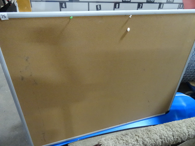 lot 75 image: 48 X 36 Cork Board