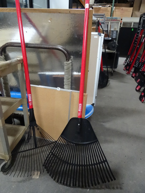 lot 111 image: Bully Tools 2 Leaf Rakes New