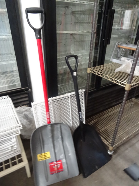 lot 114 image: Bully Tools 2 Poly Snow Shovels New
