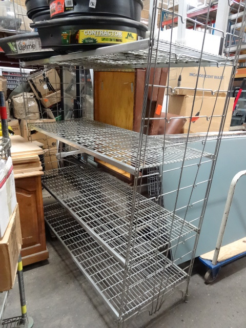 lot 131 image: NSF Wire Shelf Unit 60 X 24 X 88