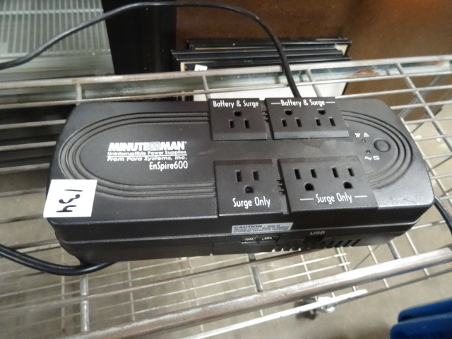 lot 134 image: Minuteman Enspire 600 Uninterruptible Power Supply