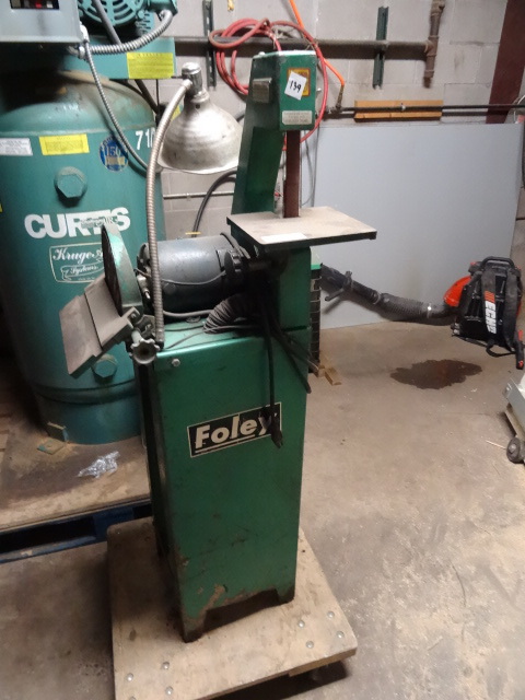 lot 139 image: Foley Belt And Disc Sander, Model 311 120 Volt