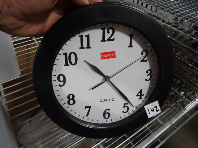 lot 142 image: 3 Matching Wall Clocks, Quartzs
