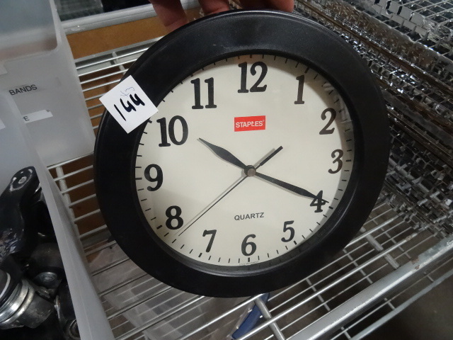 lot 144 image: 3 Matching Wall Clocks, Quartzs