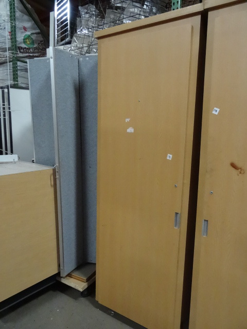 lot 172 image: Single Door Wardrobe Cabinet
