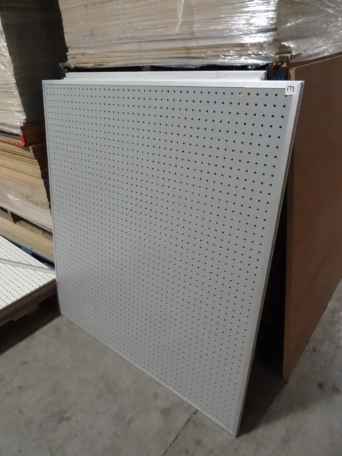 lot 173 image: Aluminum Framed Peg Board,