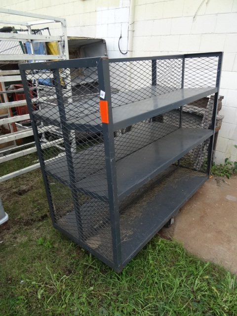 lot 30 image: 3 Tier Double Sided Carts Slanted Shelve