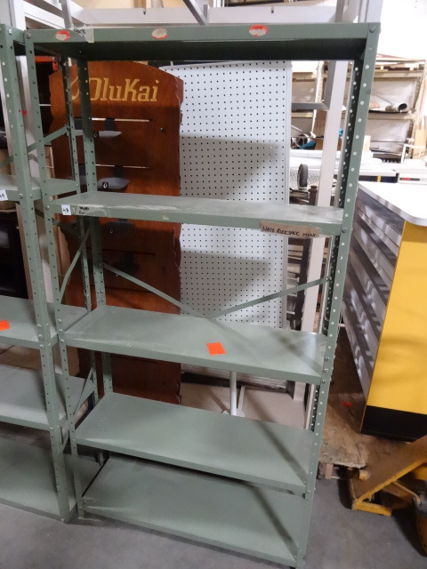 lot 48 image: Metal Shelving Unit 36 X 12 X 69