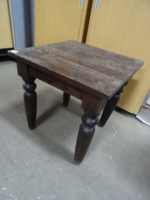 lot 164 image: Solid Wood End Table For Home Or Retail,