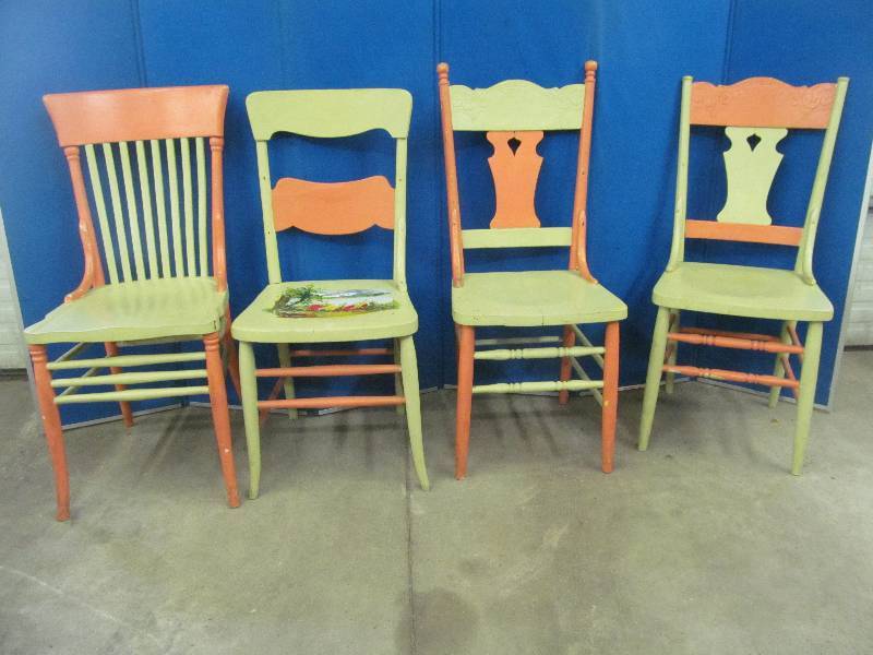lot 113 image: vintage dining chairs