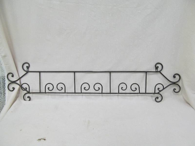lot 156 image: metal plate rail .wall dcor