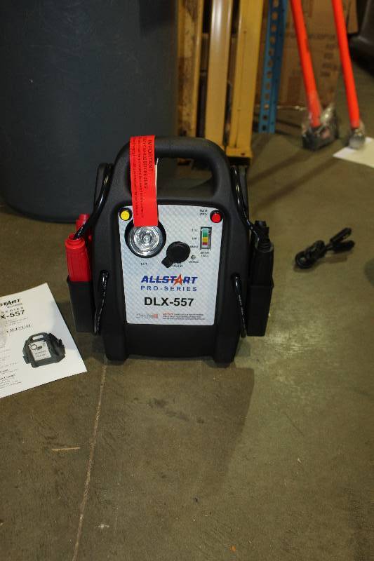 lot 35 image: Allstart Pro Series DLX-557 Portable DC Power Source w Manual