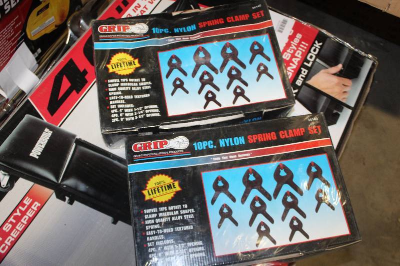 lot 77 image: Lot of (2) Grip 10-Piece Nylon Spring Clamp Sets