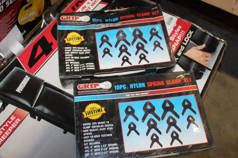 lot 69 image: Lot of (2) Grip 10-Piece Nylon Spring Clamp Sets