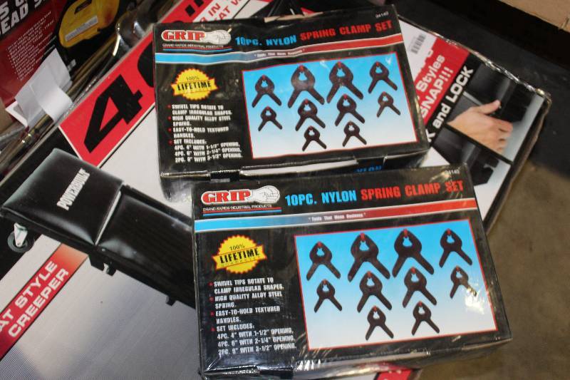 lot 70 image: Lot of (2) Grip 10-Piece Nylon Spring Clamp Sets