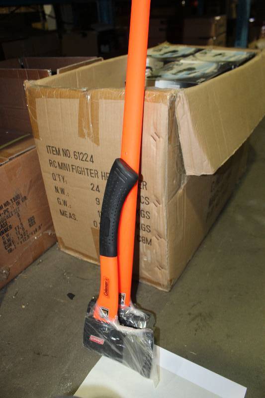 lot 84 image: Lot of (2) Coleman Hand Tools Includes 6-lb. Sledge Hammer, 2-lb. Axe