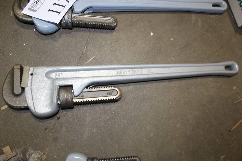 lot 116 image: Heavy Duty AL Pipe Wrench