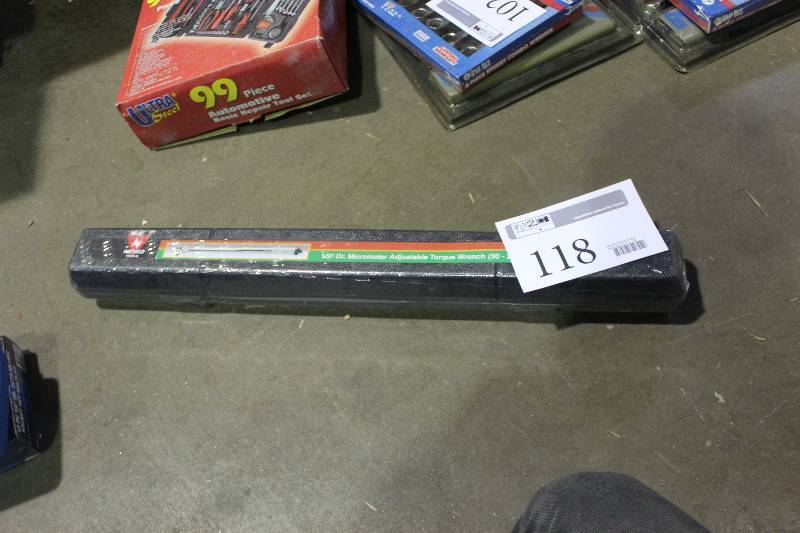 lot 118 image: Neiko Tools 12in. Drive Micrometer Adjustable Torque Wrench