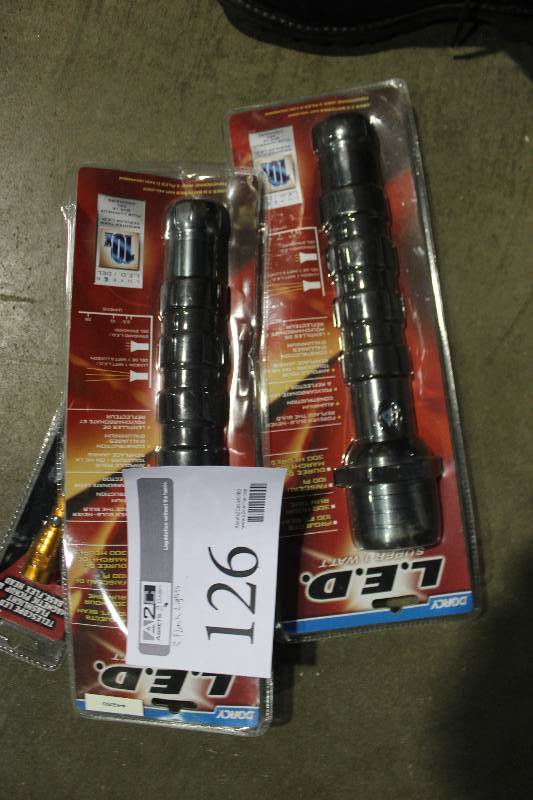 lot 126 image: Lot of (3) LED Flashlights