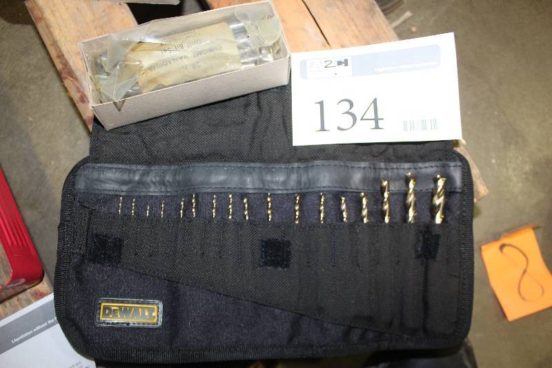 lot 134 image: Lot of (2) Drill Bit Index Includes Dewalt, Industrial HCV Jobbers 29-Piece