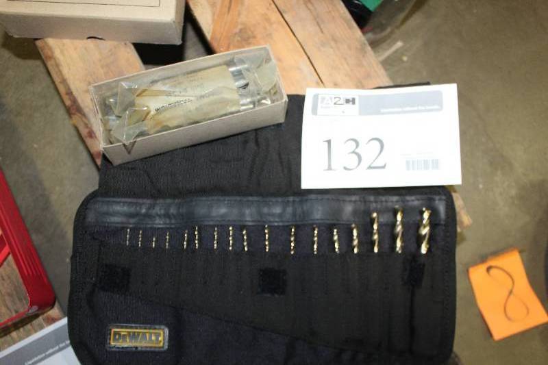 lot 132 image: Lot of (2) Drill Bit Index Includes Dewalt, Industrial HCV Jobbers 29-Piece