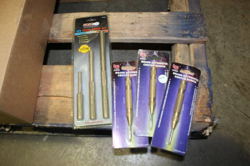 lot 196 image: Lot of (4) Brass Automatic Center Punch