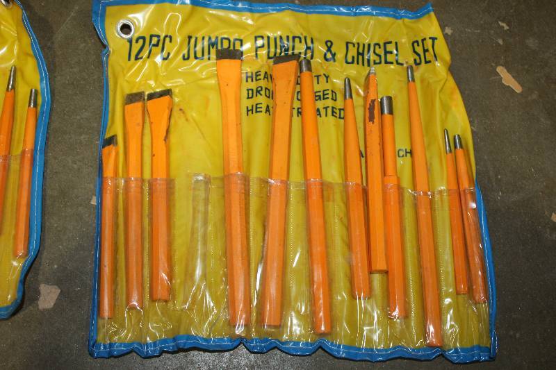 lot 206 image: 12-Piece Jumbo Punch & Chisel Set