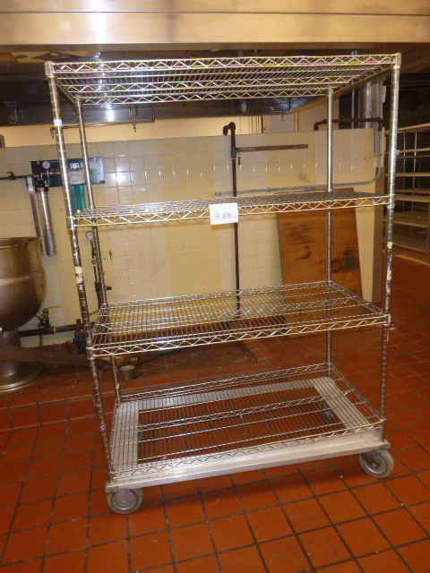 lot 14 image: NSF Shelving on Casters
