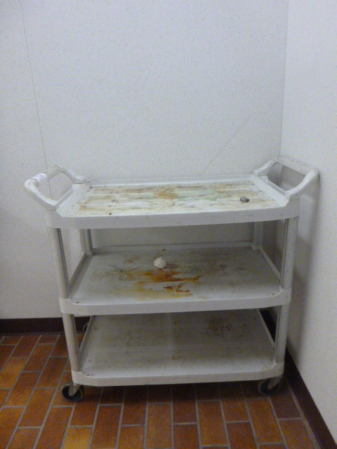 lot 36 image: Rubbermaid Rolling Cart