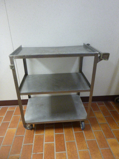 lot 37 image: Stainless Steel Rolling Cart