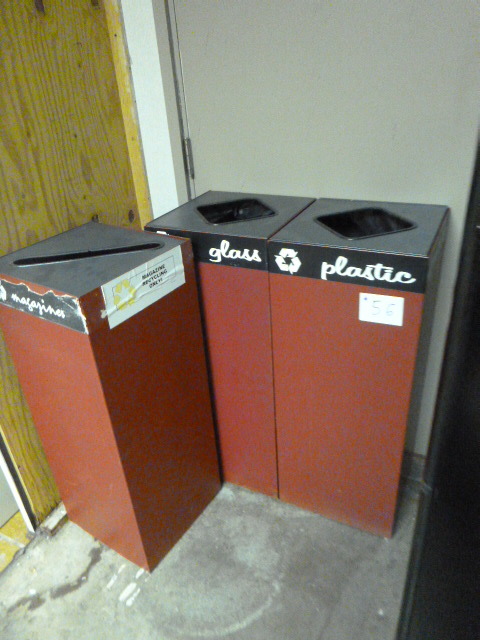 lot 56 image: 3 Recycle Bins