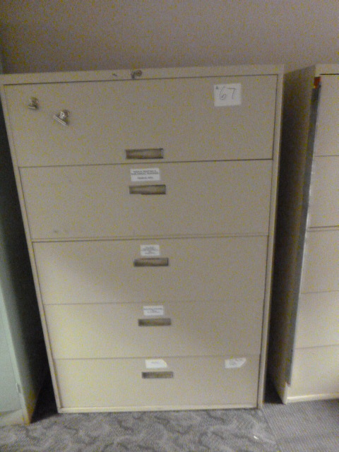 lot 67 image: 5 Drawer Lateral File