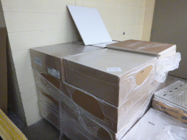 lot 116 image: 16 Cases of NEW Ceiling Tiles
