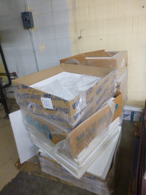 lot 121 image: 6 Cases of Ceiling Tile