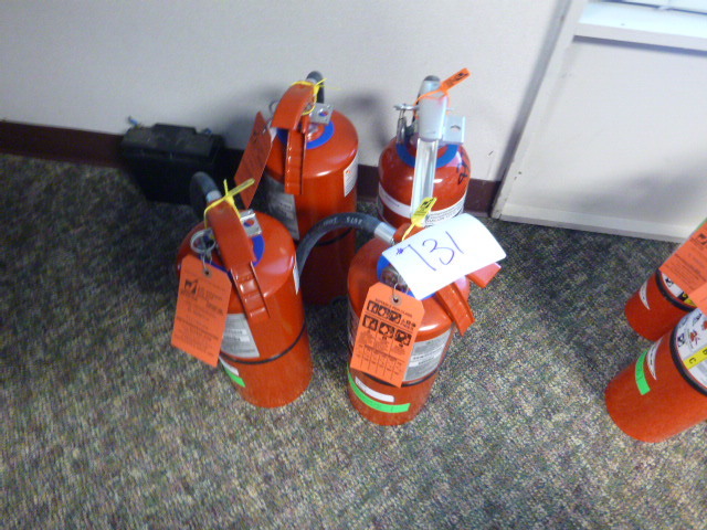 lot 131 image: 4 Fire Extinguishers