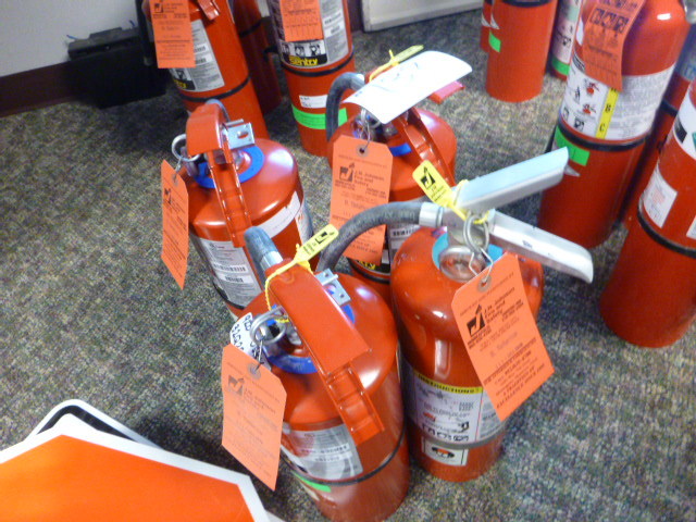 lot 132 image: 4 Fire Extinguishers