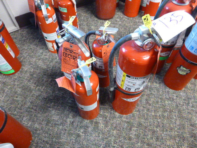 lot 135 image: 4 Fire Extinguishers