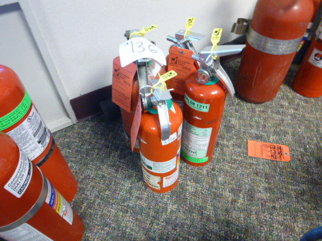 lot 136 image: 4 Fire Extinguishers