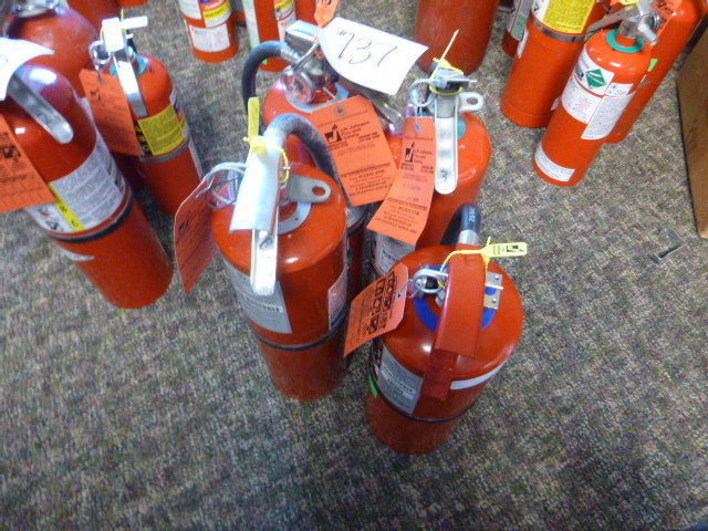 lot 137 image: 4 Fire Extinguishers