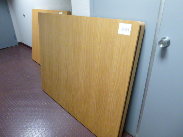 lot 164 image: Oak Enclosed White Board Cabinet