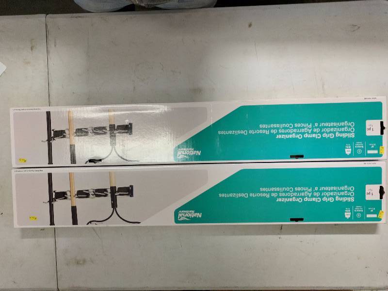 lot 136 image: (2) Sliding Grip Clamp Organizers