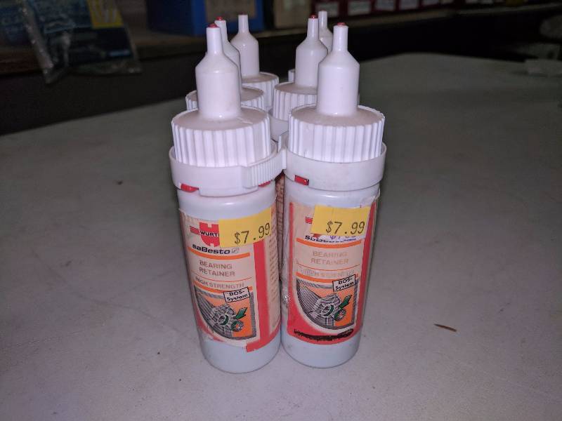 lot 186 image: (6) Wurth Bearing Retainer Bottles